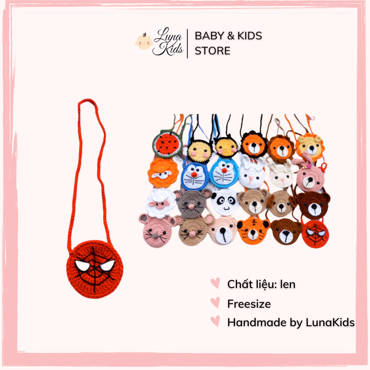 Túi đựng tỏi handmade cho bé trai bé gái trẻ sơ sinh - LunaKids [Ảnh thật