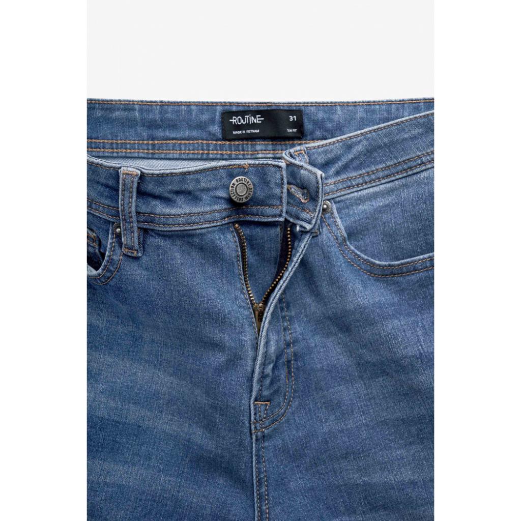 Quần Jean Nam Trơn Xanh đậm và Xanh nhạt Form Slim Fit - 10F22DPA014 | LASTORE MENSWEAR