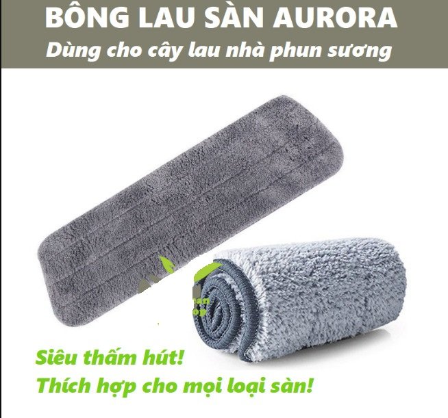 Bông lau thay thế 40x12cm - Dành cho cây lau nhà phun nước dạng sương cho sàn gỗ, dễ dàng lấy đi vết bẩn