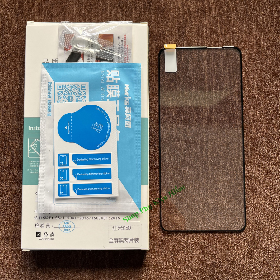 Cường lực full Redmi K50 - K50 Pro siêu mượt Morks - Hàng nhập khẩu