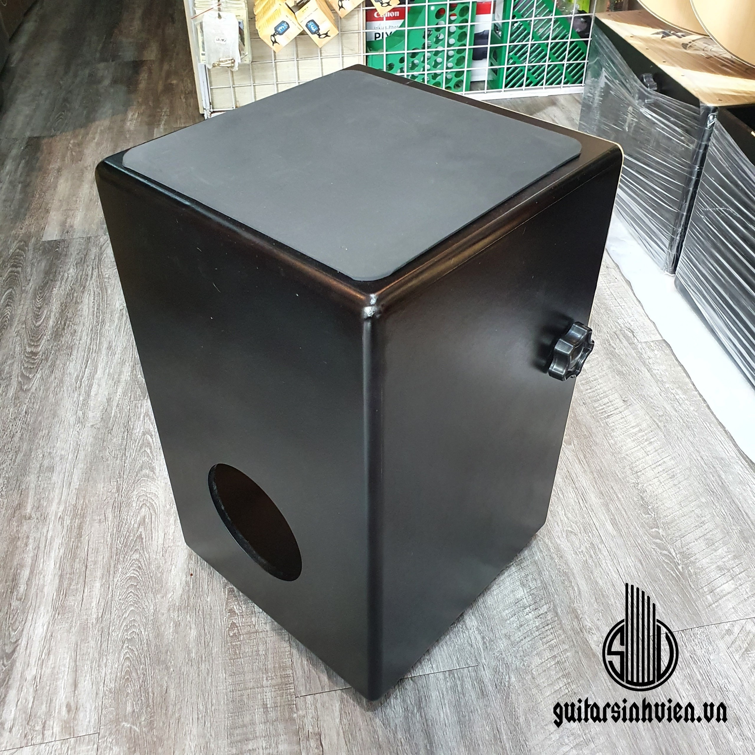 Trống Cajon AB Drum có tay chỉnh - Tặng bao, miếng lót êm mông