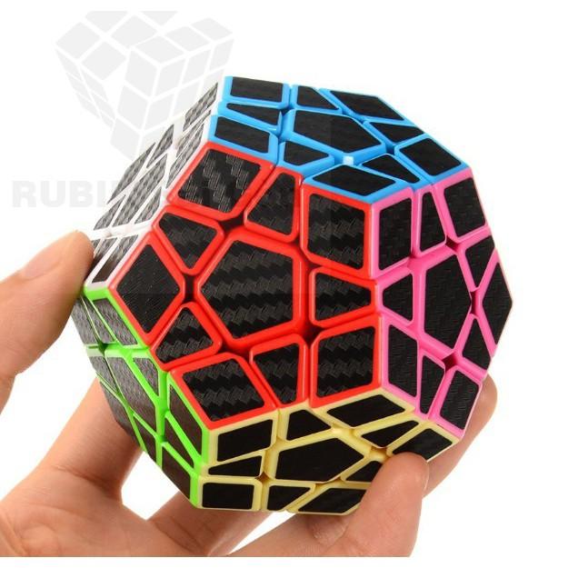 Khối Rubik Carbon Biến Thể 12 Mặt Megaminx - Rubic Ma Thuật Các Bon Biến Dạng - Ru Bíc Cacbon MoYu Meilong