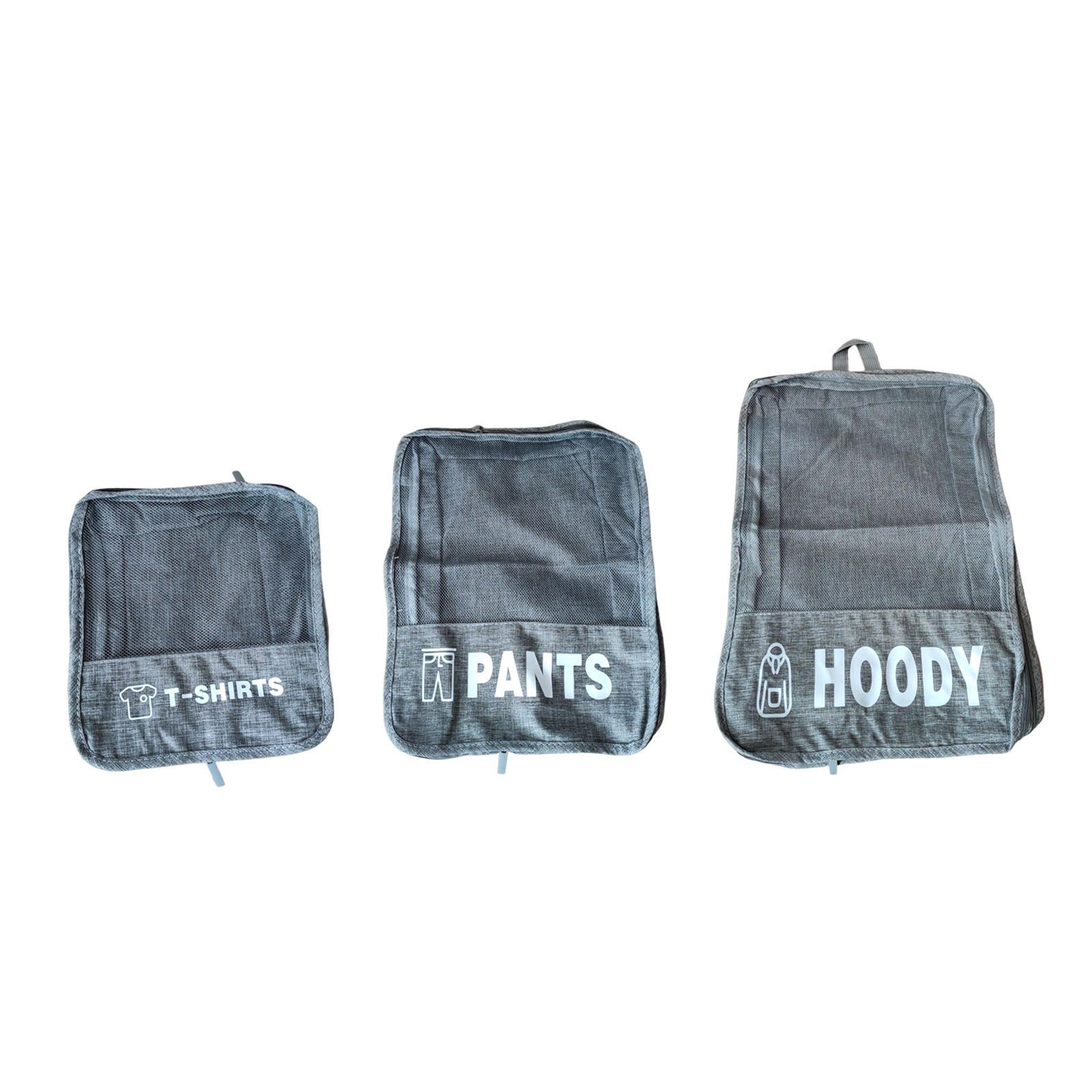 Compression Packing Cubes 3Pcs Set Expandable Travel Organizer Convenient