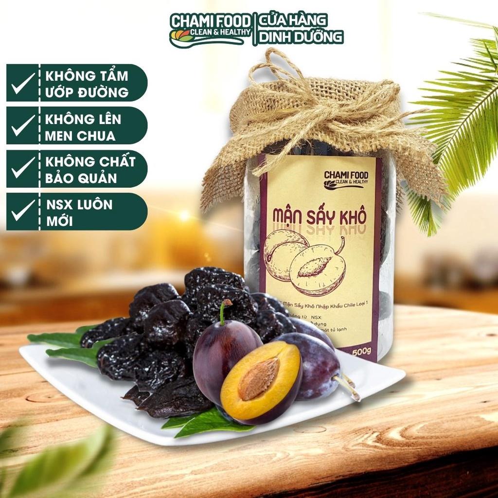 Mận sấy khô ChamiFood không đường 500G NHẬP KHẨU CHILE LOẠI 1, giàu Vitamine và Chất chống oxy hóa, giúp trẻ hóa làn da