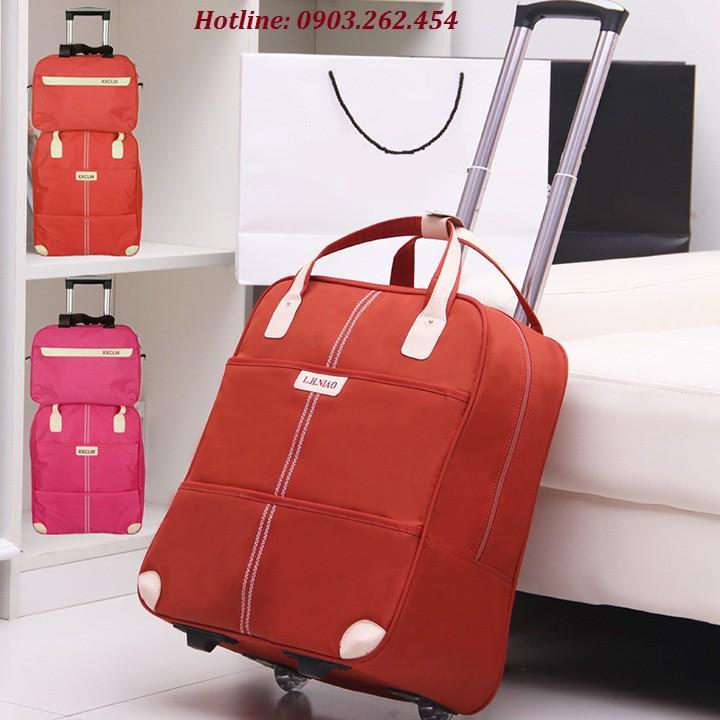 Vali kéo du lịch tặng kèm túi nhỏ - Re0358