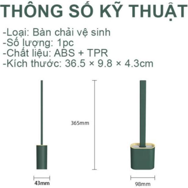 Cọ vệ sinh nhà tắm bồn cầu toilet siêu sạch chất liệu silicon S1975