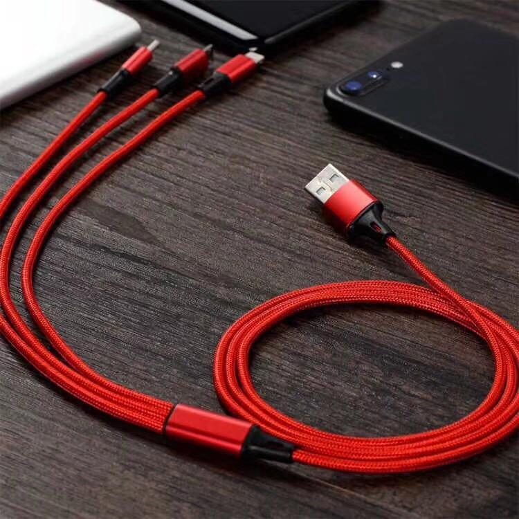 Cáp sạc nhanh Type-C/ cổng OTG và cổng Micro USB Thiết kế 3 trong 1 chuyên dụng