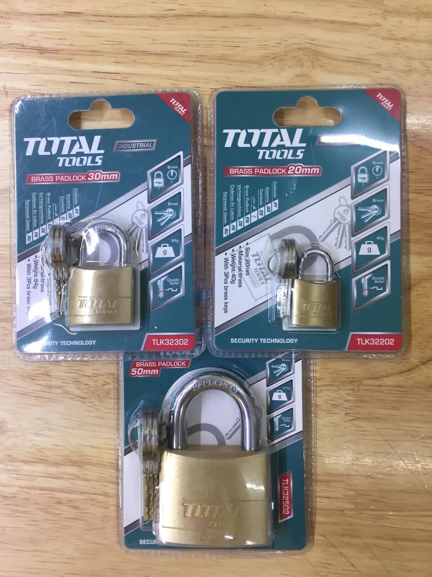 Ổ KHÓA BẰNG ĐỒNG THAU 20MM-700MM TOTAL - HÀNG CHÍNH HÃNG