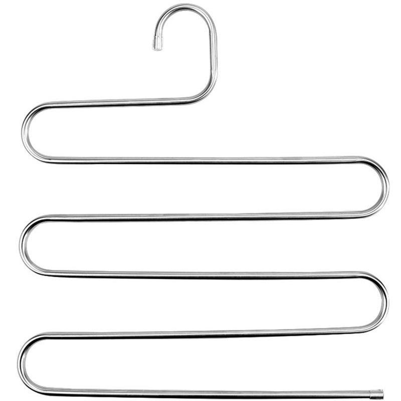 Combo 3 Móc Inox Treo Quần 5 Tầng Thông Minh - GDHN Loại Tốt