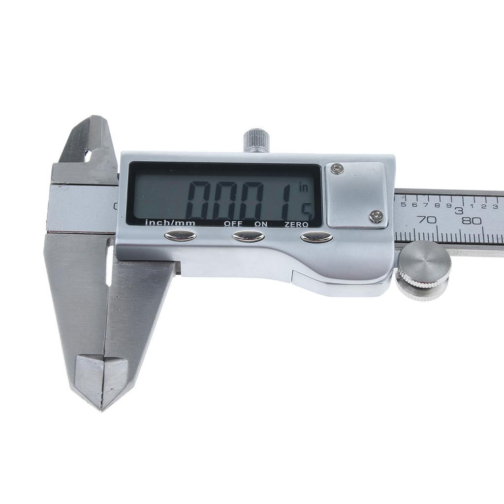 LCD Electronic Digital Vernier Caliper Gauge Micrometer Inch/Metric 0-150mm/0-6''