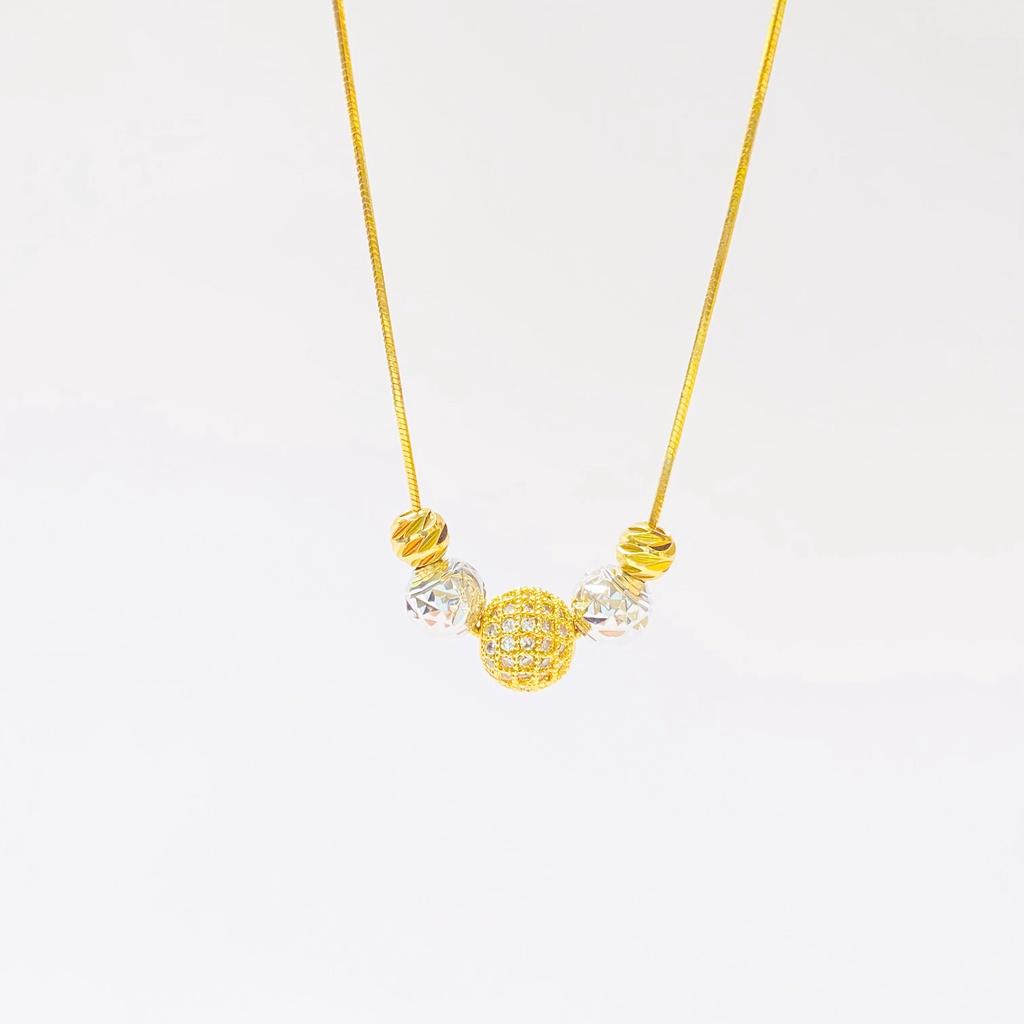 Dây chuyền ANTA Jewelry ATJ5020, vòng cổ liền mặt bi quả cầu mix rất đẹp