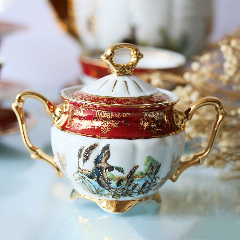 Bộ ấm Trà Gốm sứ Tiệp khắc