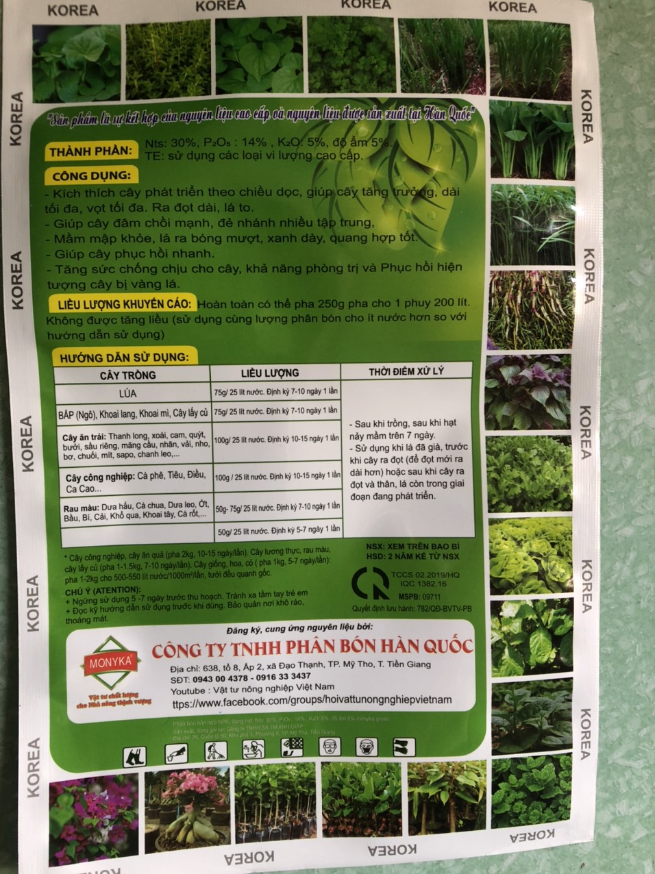 1 KG PHÂN BÓN NPK 30-14-5 TE , PHÂN BÓN VỌT THÂN , PHÂN BÓN VỌT ĐỌT , PHÂN BÓN LỚN LÁ