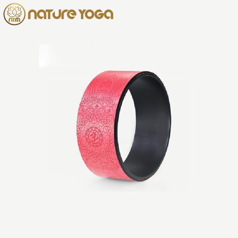 Vòng Hỗ Trợ Yoga Họa Tiết Mandala đệm PU Bản Rộng 13Cm