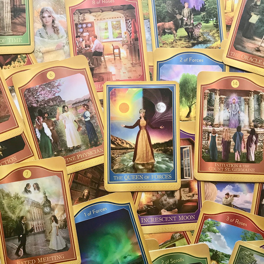 Bài Tarot The Akashic 62 Lá Bài Tặng Đá Thanh Tẩy