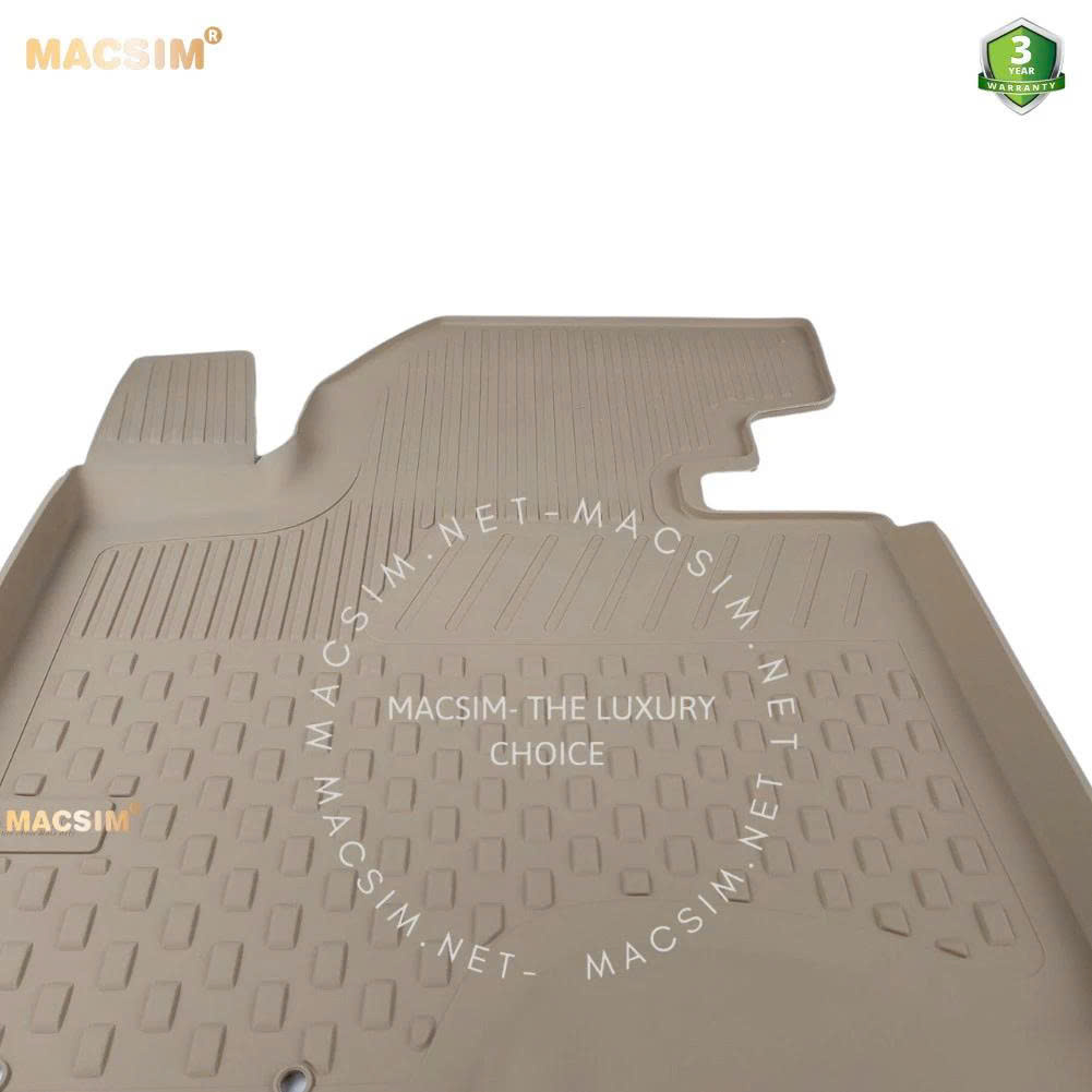 Thảm lót sàn ô tô nhựa TPE Silicon Kia Sportage 2010-2015 Beige Nhãn hiệu Macsim