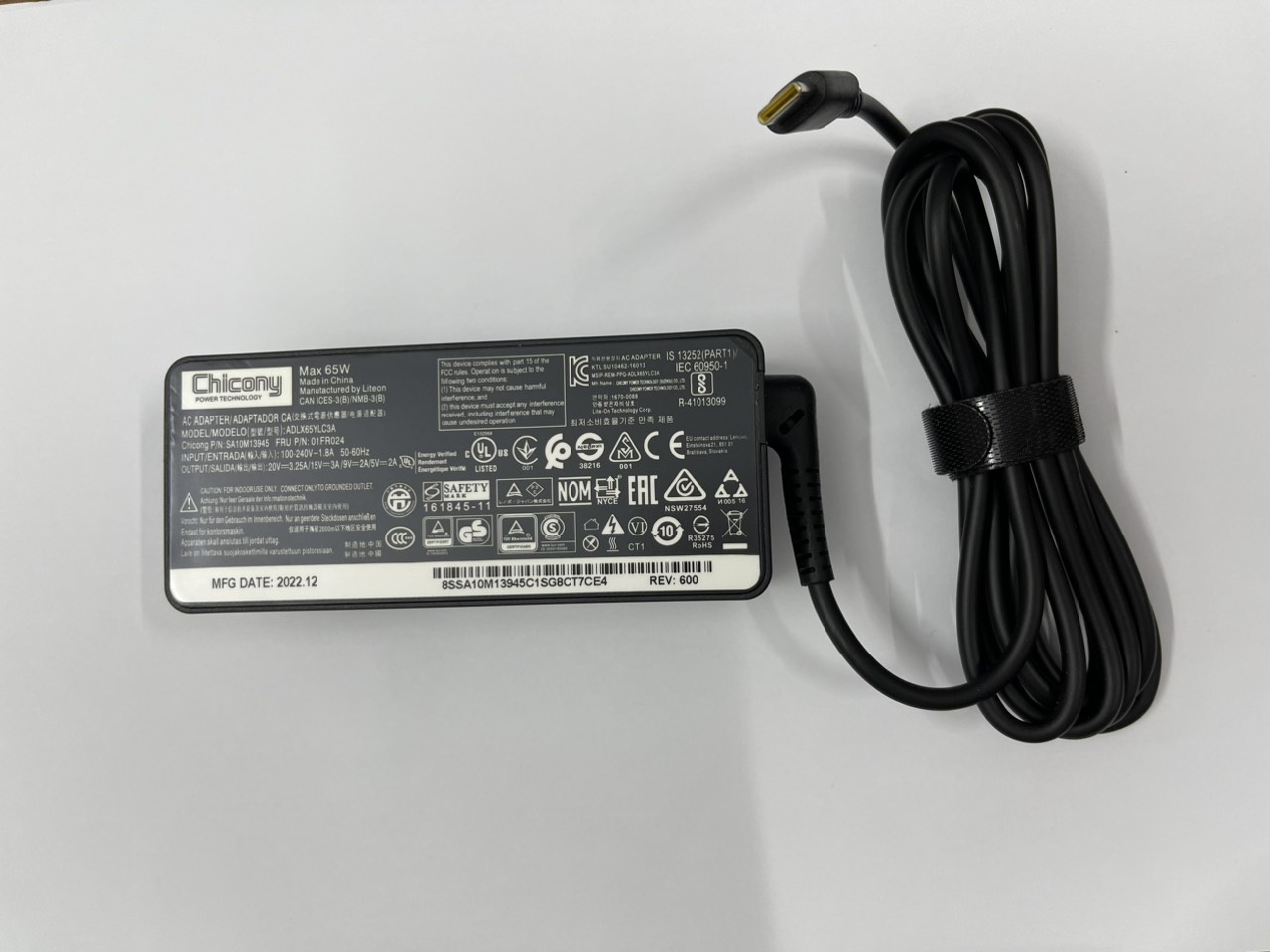 Sạc dành cho Laptop Fujitsu Lifebook U7510 U7511 U7512 U9310 U9310X U9311 U9311A USB TYPE-C kèm dây nguồn - Hàng nhập khẩu