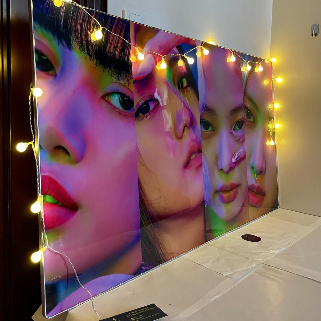 Tranh gỗ sơn phủ bóng in theo yêu cầu nhóm BLACKPINK GMA Decor