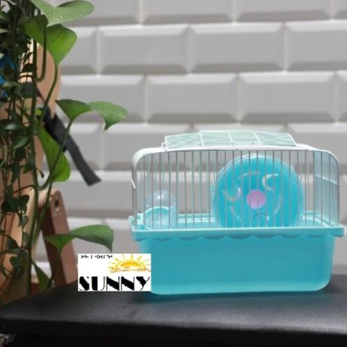 Lồng mini khay cao nhiều màu nuôi hamster