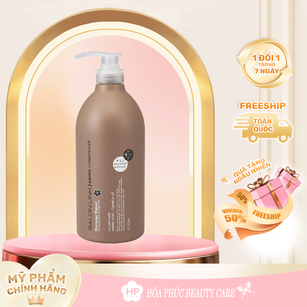 Dầu Xả Phục Hồi Tóc Yếu Và Hư Tổn  Salon Link Amino Conditioner (1000mL)