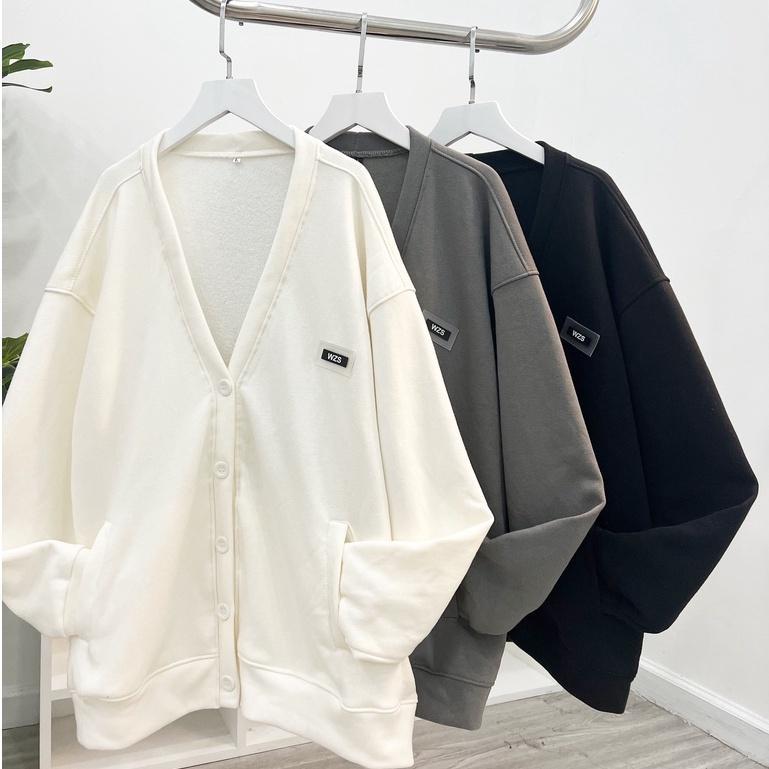 Khoác cardigan nỉ bông mềm mịn tag WZS (ảnh thật shop tự chụp), Áo Khoác Cardigan Cho Nữ Phong Cách Ulzzang Phù Hợp Đi Đà Lạt, Dạo Biển,