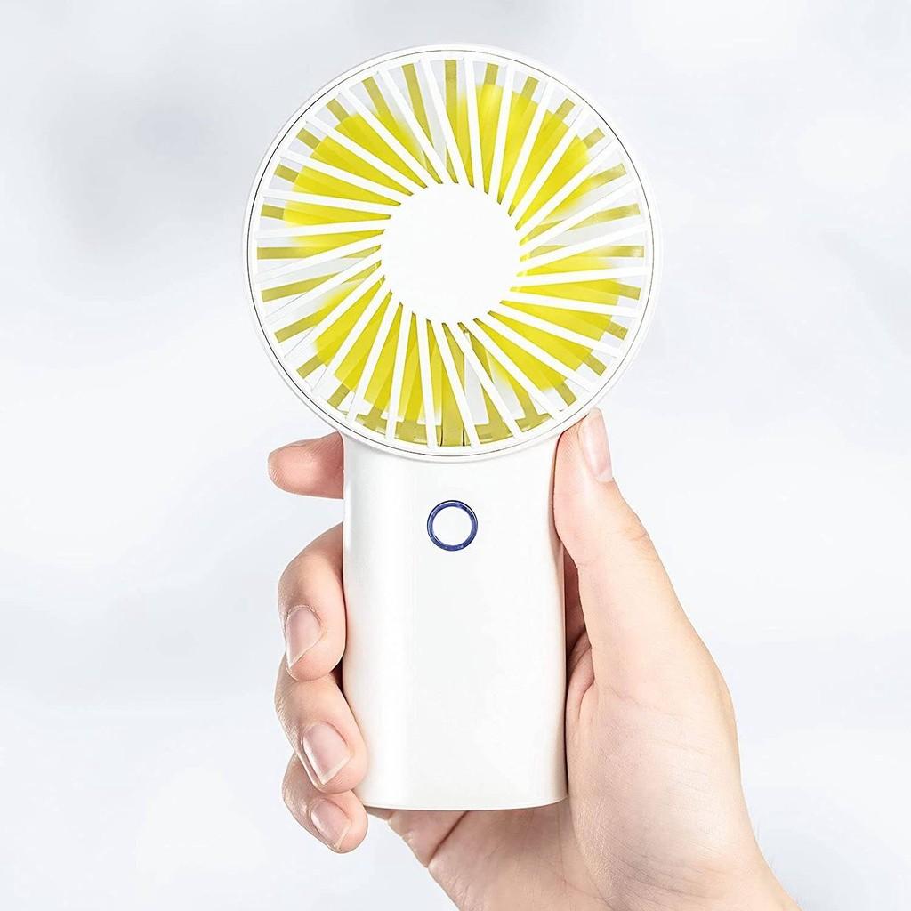 Quạt Cầm Tay Mini JISULIFE F2D ABS 6000mAh - Sạc Nhanh - Sử Dụng Lên Đến 30H - Hàng Chính Hãng