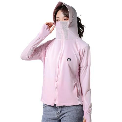 Áo chống nắng của phụ nữ mùa hè nhiều màu thoáng khí che mặt chất lụa mỏng,thoáng mát