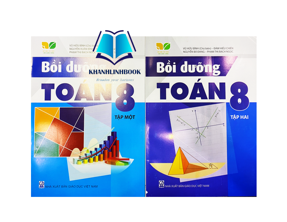 Sách - Combo Bồi dưỡng Toán 8 tập 1 + 2 (Kết nối tri thức với cuộc sống)