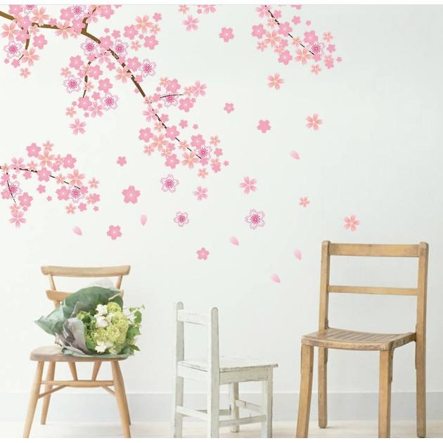 Decal trang trí tường - Hoa Nhí Hồng Dâu