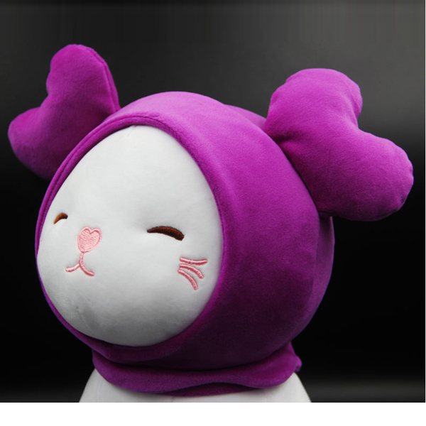 Gấu Bông Mèo Đội Nón Tuần Lộc 25cm Vải Miniso Mềm Mịn