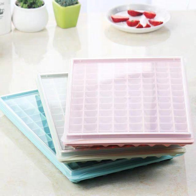 Khay đá dẻo có nắp loại 96 viên cao cấp