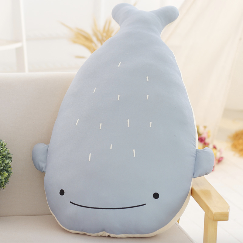 Gấu bông Cá voi cute cao cấp 50cm màu xanh da trời nhạt