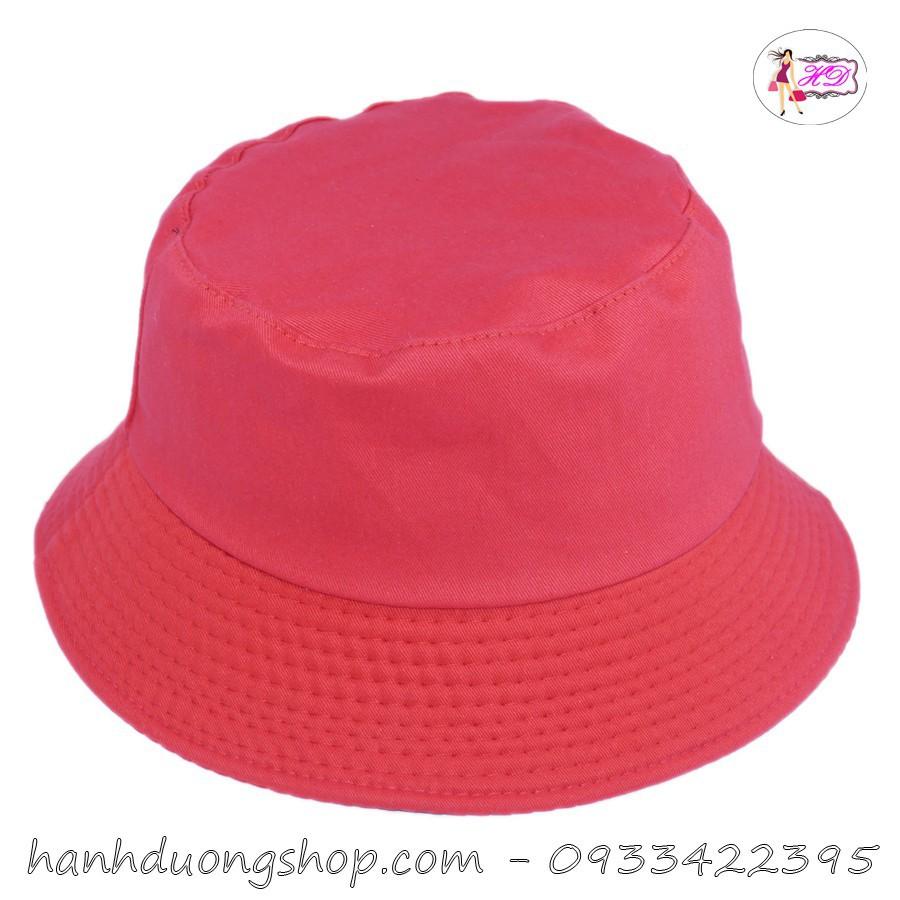 Mũ bucket nữ thời trang không thêu logo với chất liệu vải cotton thoáng mát dễ thấm hút mồ hôi