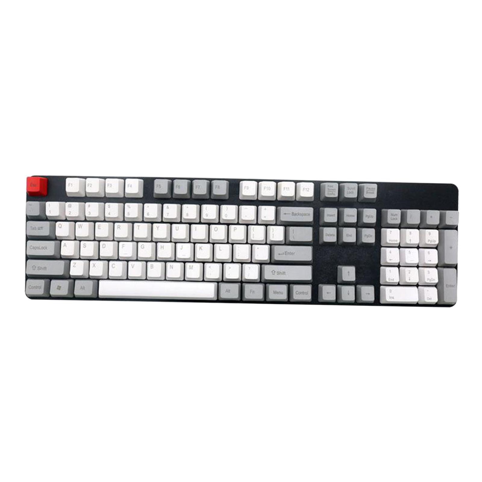 104 Keys Etching PBT Key Caps Keycaps for Most Mechanical Gaming Keyboard Relieve Fatigue