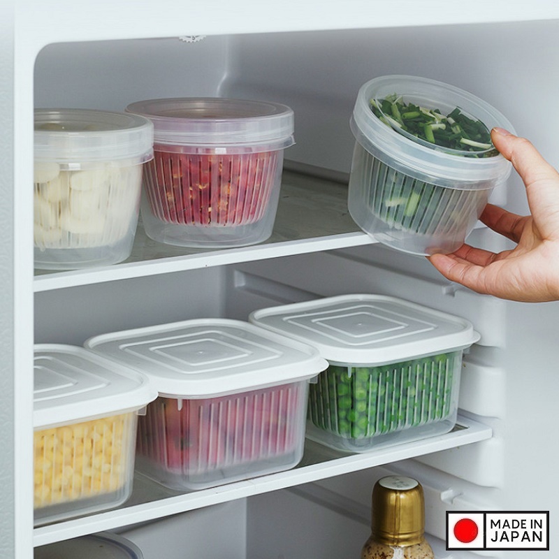 Hộp bảo quản thực phẩm tách nước đựng hành tỏi