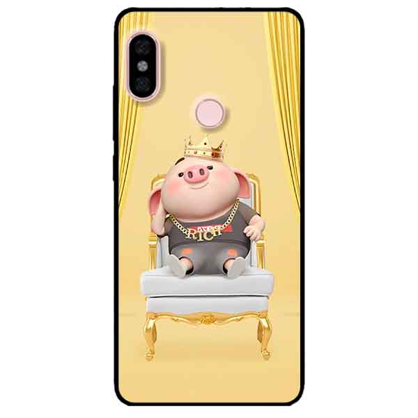 Ốp lưng in cho Xiaomi Redmi Note 5 Pro Mẫu Heo Vua