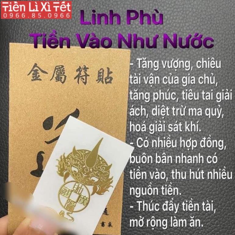 COMBO 4 LINH PHÙ hút may mắn vật phẩm chiêu tài lộc