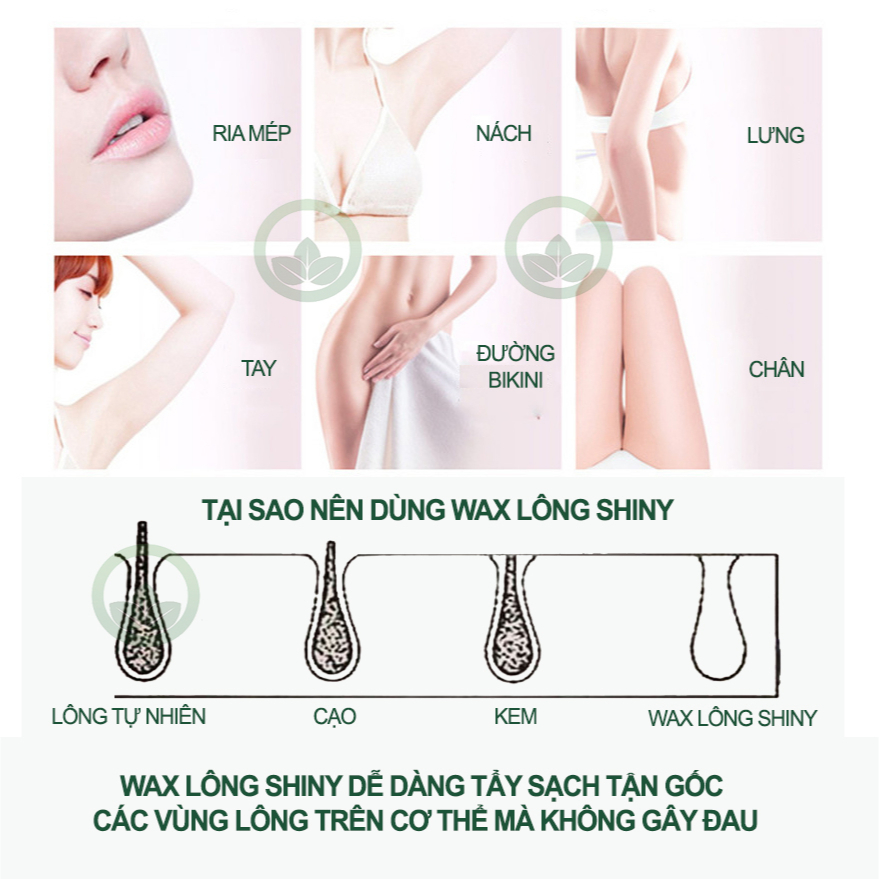 COMBO Sáp Tẩy Lông Nóng Dạng Hạt 100g Và 30ml Mỡ Trăn Sap Wax Triệt Lông Tặng Kèm Giấy Và Que