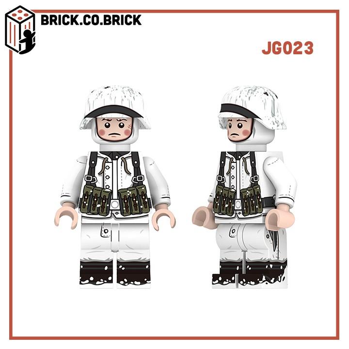 Mô Hình Đồ Chơi Lắp Ráp Lính Đức Quân Đội Thế Chiến minifig Germany Soldier World War JG022-JG027