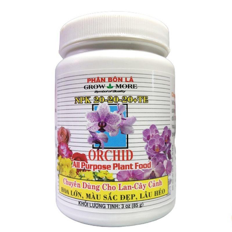 Phân Bón Lá Grow More NPK 20-20-20+TE Orchid Chuyên cho Lan, cây cảnh