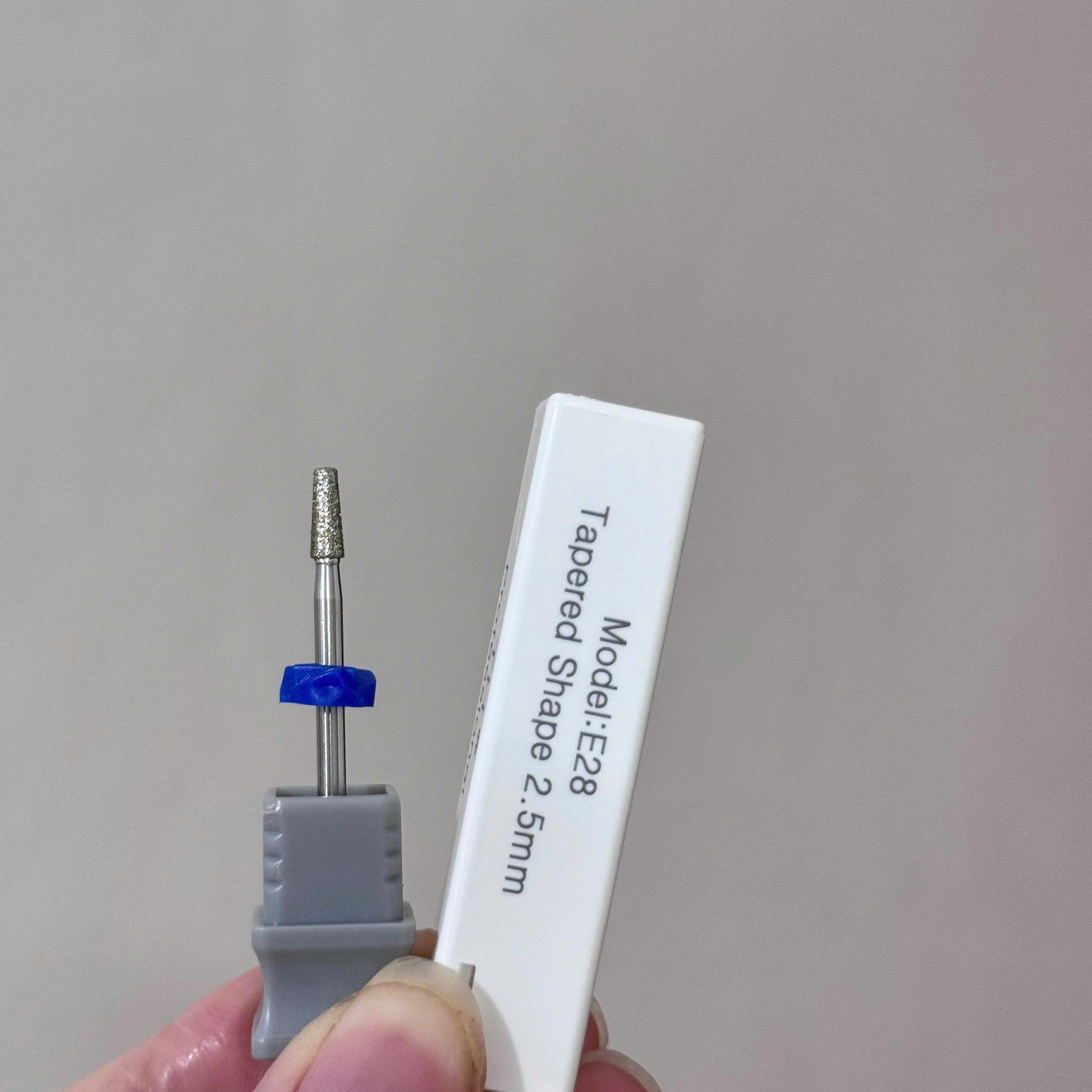 Đầu Mài Khóe Da Titan Nhám Bản Mới E28 Cao Cấp Đầu Thuôn Nhọn 2.5mm Mài Mịn Móng Siêu Êm Làm Nail, Không Bị Tưng, Giật Nóng