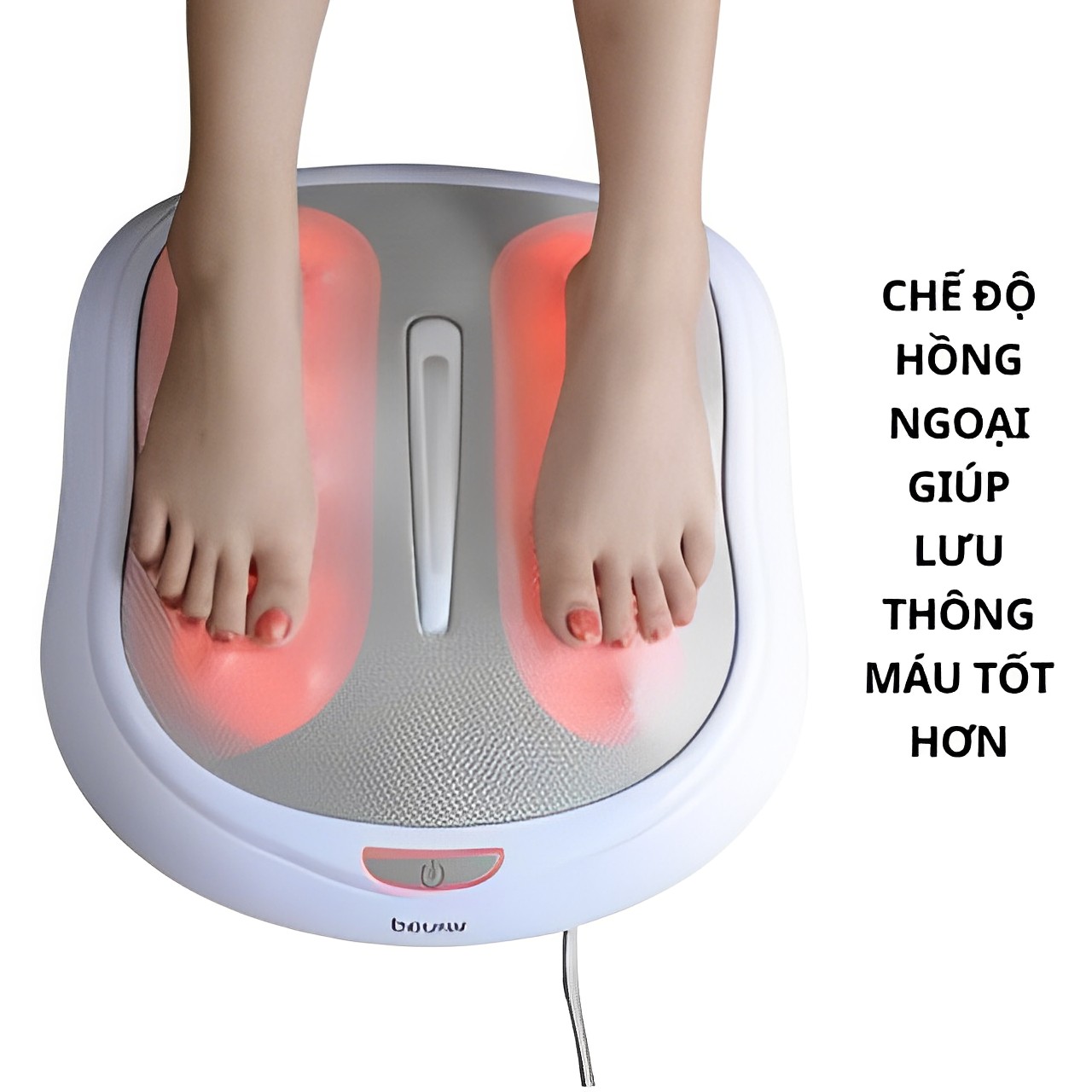 Máy massage chân Beurer FM60, thảm mátxa chân, máy massage bàn chân bi lăn và hồng ngoại giảm đau mỏi, tê bì,lưu thông khí huyết