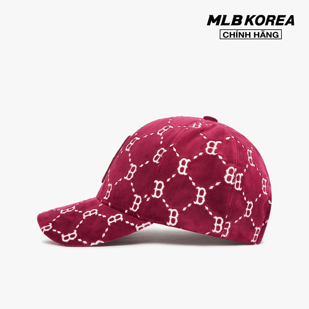 MLB - Nón bóng chày unisex Dia Monogram Velvet Structured 3ACPMV126-43WIS