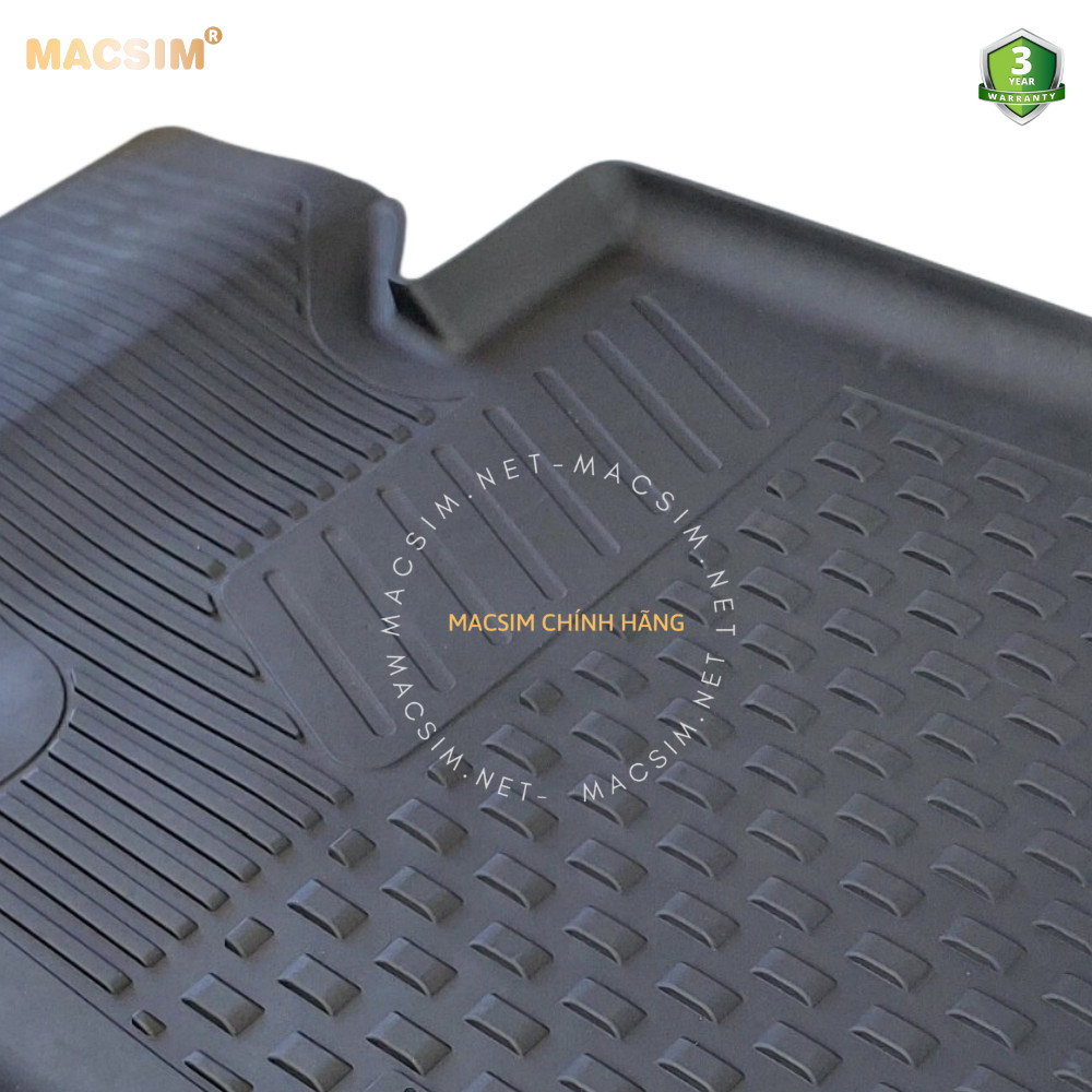 Thảm lót sàn ô tô nhựa TPE Silicon BMW F33 4 Series Cabrio 2014+ Black, Beige Nhãn hiệu Macsim