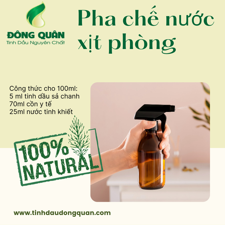 Tinh dầu sả chanh nguyên chất Đông Quân-100ml/lọ