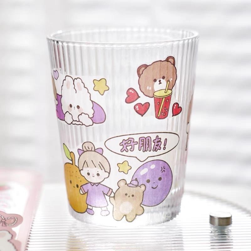 Set sticker 16 tấm cô gái kèm dụng cụ sẻn cán mịn