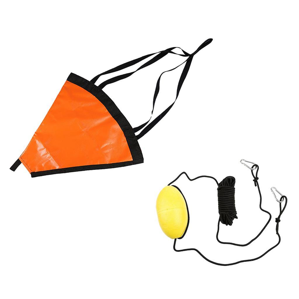 Anchor Drogue Drfiting Brake + 24inches Tow Rope for 21ft / 6.2m boat