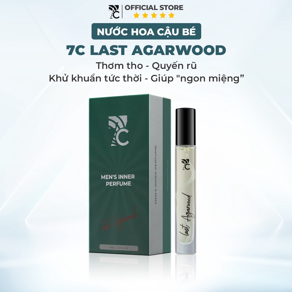 Nước hoa cậu bé lưu hương lâu và làm sạch khuẩn 7C 10ml