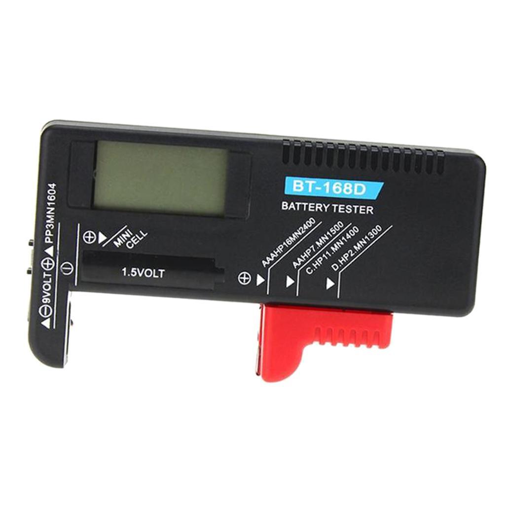 LCD Battery Tester Battery Checker Tester for AA AAA C .5V 9V Battery