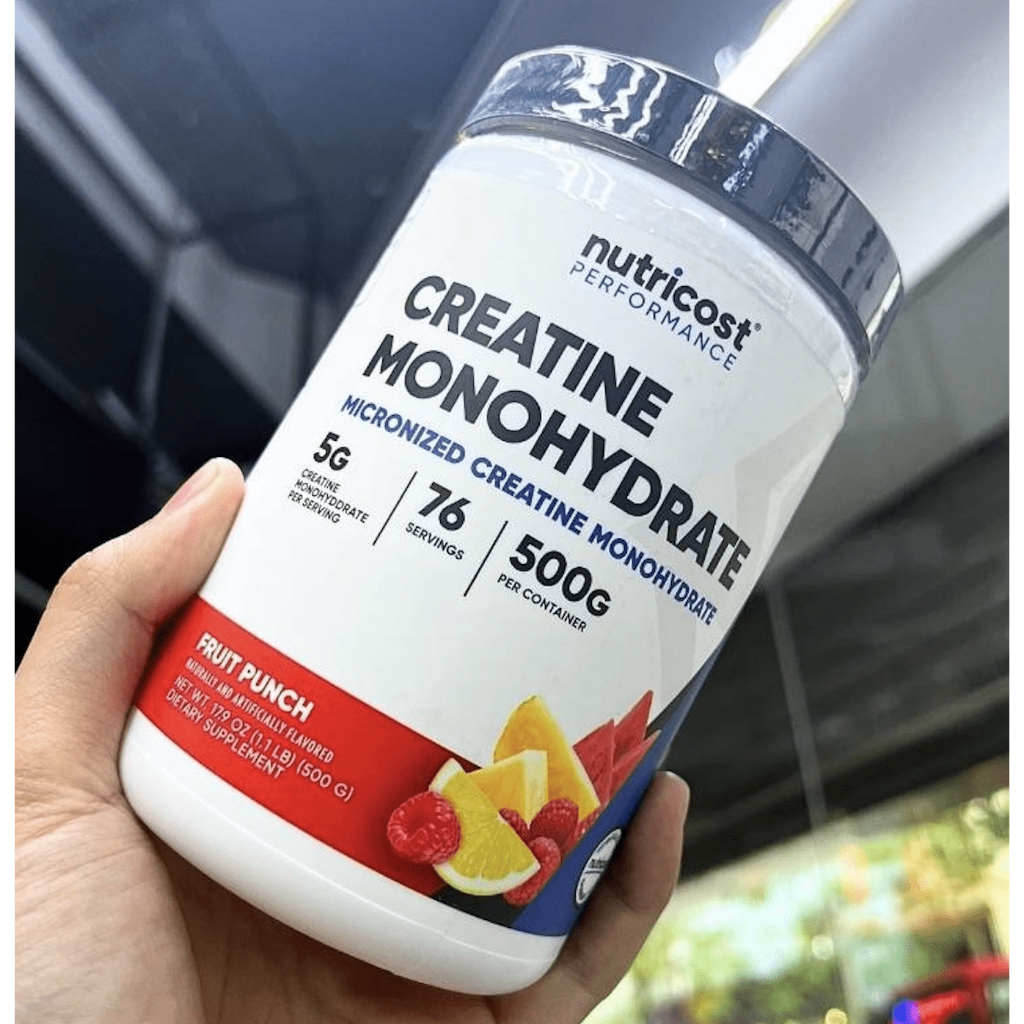 Nutricost Creatine Monohydrate (500G), Hỗ Trợ Tăng Sức Mạnh Cơ Bắp, Phục Hồi Năng Lượng